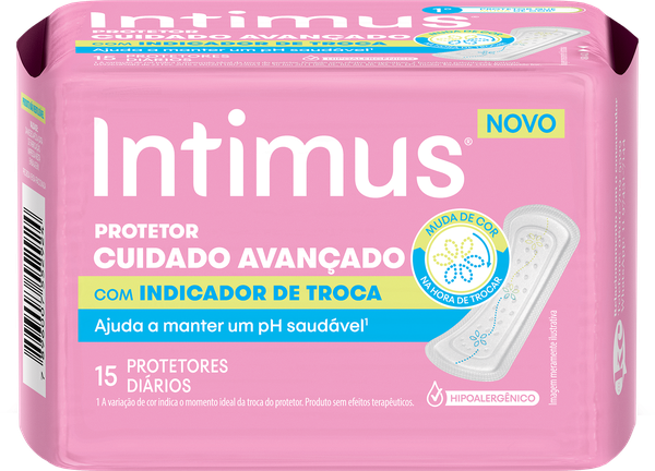 PROTETOR INTIMUS CUIDADO AVANCADO C/INDICADOR DE TROCA C/15