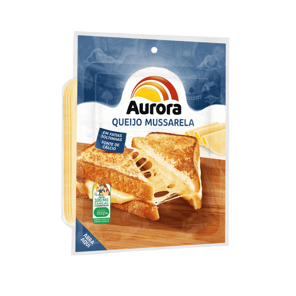 QUEIJO AURORA MUSSARELA FATIADO 150G