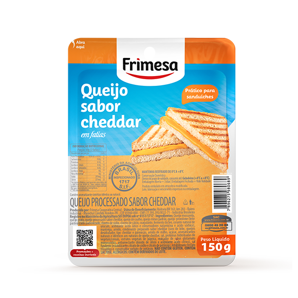 QUEIJO FRIMESA CHEDDAR FATIADO 150G