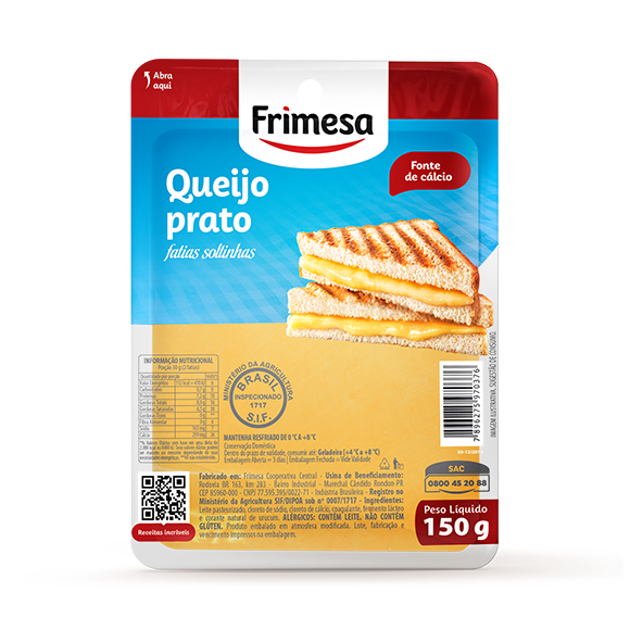 QUEIJO FRIMESA PRATO FATIADO 150G