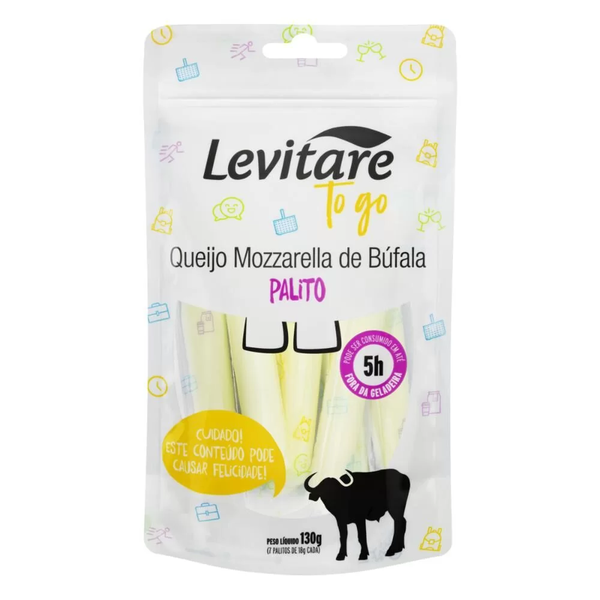 QUEIJO LEVITARE MUSSARELA BUFALA STICK PALITO 130G