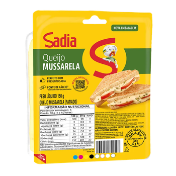 QUEIJO SADIA MUSSARELA FATIADO 150G