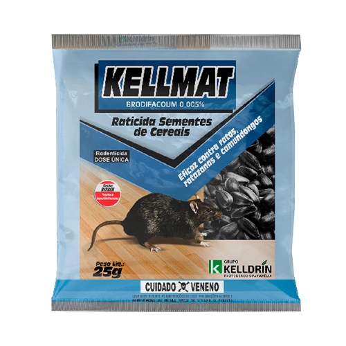RATICIDA KELLMAT SEMENTE DE CEREAIS 25G