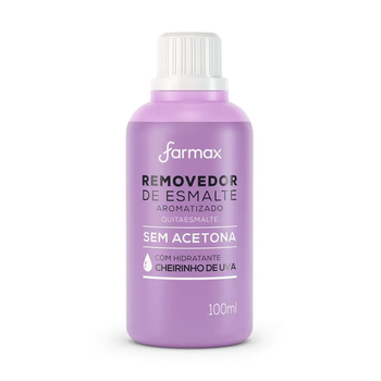 REMOVEDOR DE ESMALTE FARMAX S/ACETONA UVA 100ML