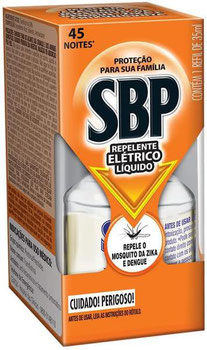 REPELENTE SBP ELETRICO LIQUIDO 45 NOITES REFIL 35ML