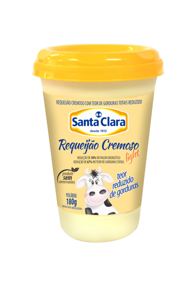 REQUEIJAO SANTA CLARA LIGHT REDUCAO GORDURA 180G