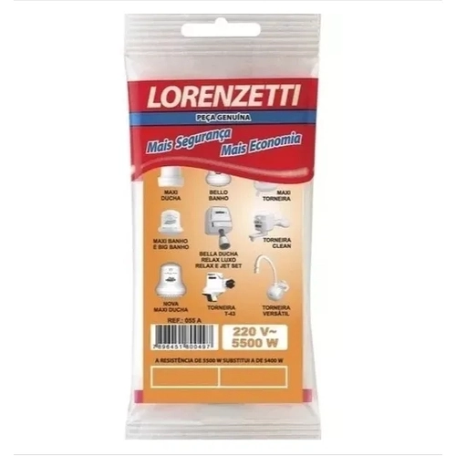 RESISTENCIA FASCIL LORENZETTI 220V 5400W REF.5414