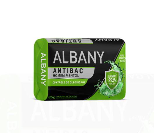 SABONETE ALBANY ANTIBAC HOMEM MENTOL 85G