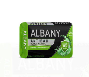 SABONETE ALBANY ANTIBAC HOMEM MENTOL 85G