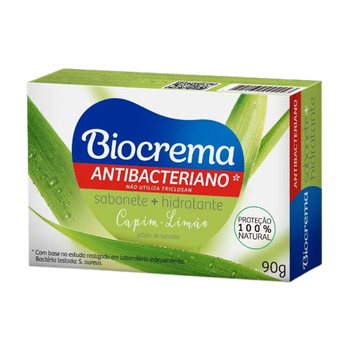 SABONETE BIOCREMA HIDRATANTE ANTIBACTERIANO CAPIM-LIMAO 90G