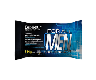 SABONETE BIOFLEUR EXTRA PERFUMADO FOR ALL MEN COOL SENSATION 180G