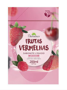 SABONETE DENOMAX FRUTAS VERMELHAS REFIL 200ML
