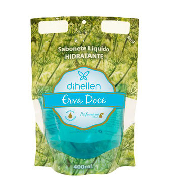 SABONETE DI HELLEN ERVA DOCE REFIL 400ML