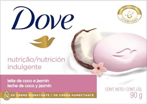 SABONETE DOVE LEITE DE COCO E JASMIN 90G