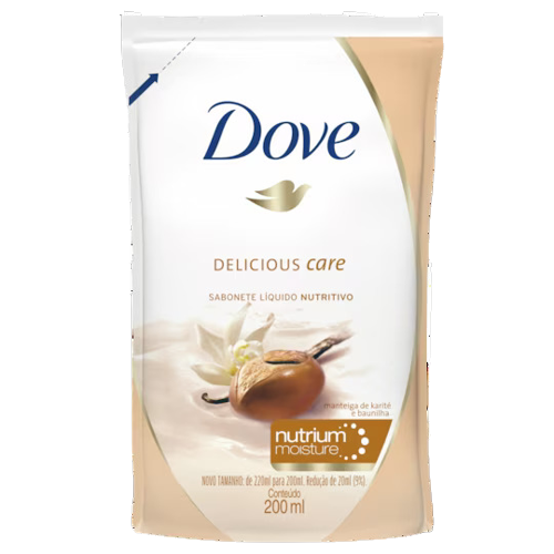 SABONETE DOVE NUTRITIVO KARITE E BAUNILHA REFIL 200ML