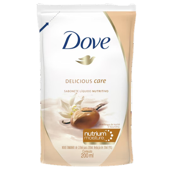 SABONETE DOVE NUTRITIVO KARITE E BAUNILHA REFIL 200ML