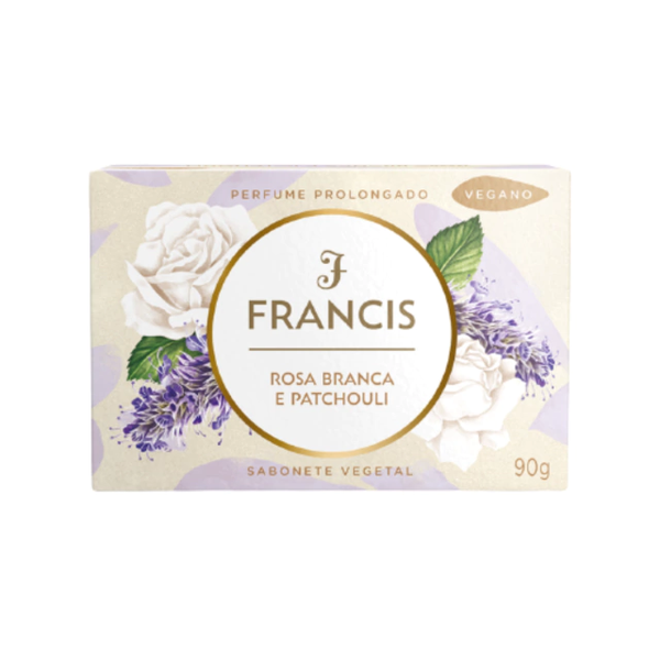 SABONETE FRANCIS ROSA BRANCA E PATCHOULI  90G