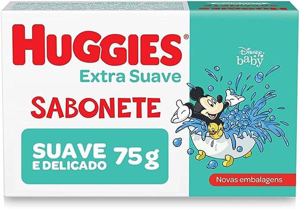 SABONETE HUGGIES TURMA DA MONICA INFANTIL EXTRA SUAVE 75G