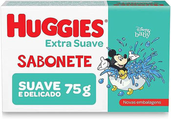 SABONETE HUGGIES TURMA DA MONICA INFANTIL EXTRA SUAVE 75G