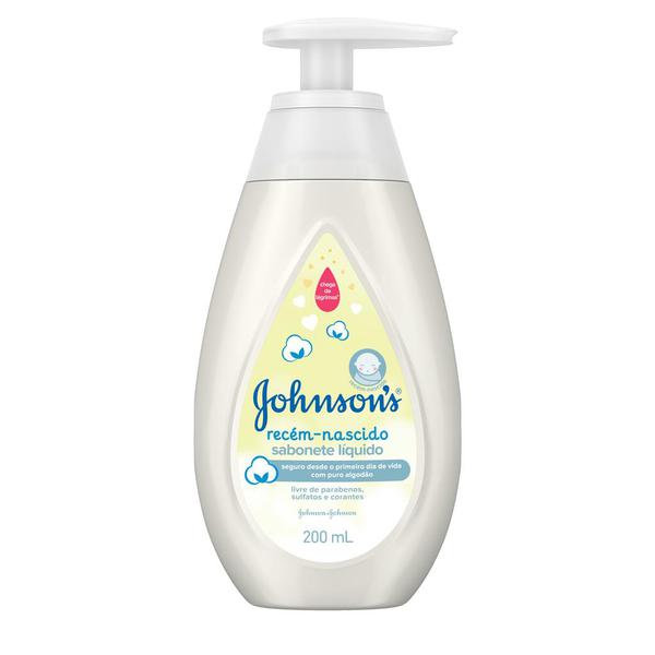 SABONETE LIQUIDO JOHNSON'S BABY RECEM NASCIDO 200ML