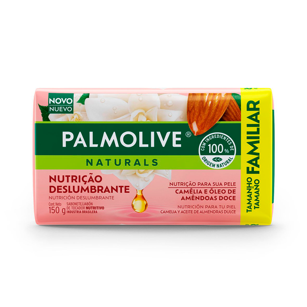 SABONETE PALMOLIVE NATURALS NUTRICAO DESLUMBRANTE 150G