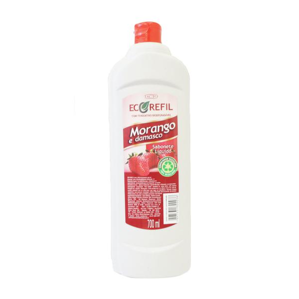 SABONETE TACTO ECO REFIL MORANGO E DAMASCO 700ML