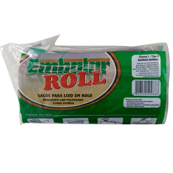SACO EMBALAR ROLL PRETO C/15 100LT