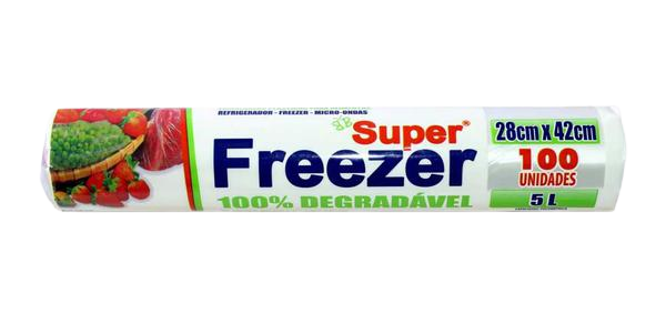 SACO P/FREEZER SUPER FREEZER PLASTICO 5LT C/100