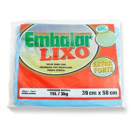SACO P/LIXO EMBALAR AZUL C/20 15LT