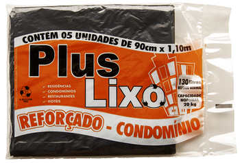SACO P/LIXO PLUS LIXO CONDOMINIO C/5 130LT