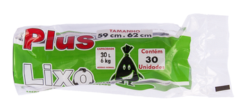 SACO P/LIXO PLUS LIXO ROLL C/30 30LT