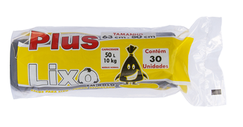 SACO P/LIXO PLUS LIXO ROLL C/30 50LT