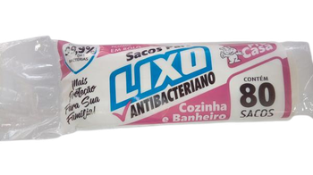 SACO P/LIXO PRO CASA BANHEIRO/COZINHA ROLL C/80