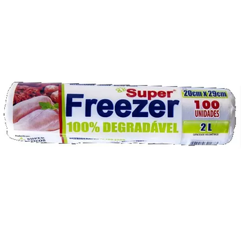 SACO P/FREEZER SUPER FREEZER PLASTICO 2LT C/100