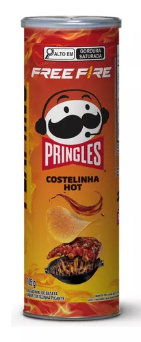 SALGADINHO PRINGLES COSTELINHA HOT FREE FIRE 105G