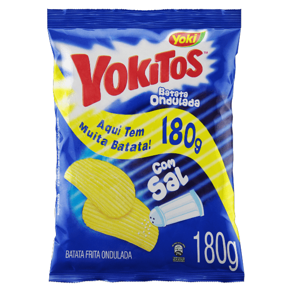 SALGADINHO YOKITOS BATATA ONDULADA 180G