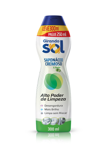 SAPONACEO GIRANDO SOL CREMOSO LIMAO LEVE 300ML PAGUE 250ML