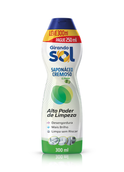 SAPONACEO GIRANDO SOL CREMOSO LIMAO LEVE 300ML PAGUE 250ML
