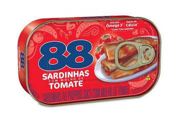 SARDINHA 88 C/MOLHO TOMATE 125G