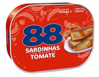 SARDINHA 88 C/MOLHO TOMATE 250G