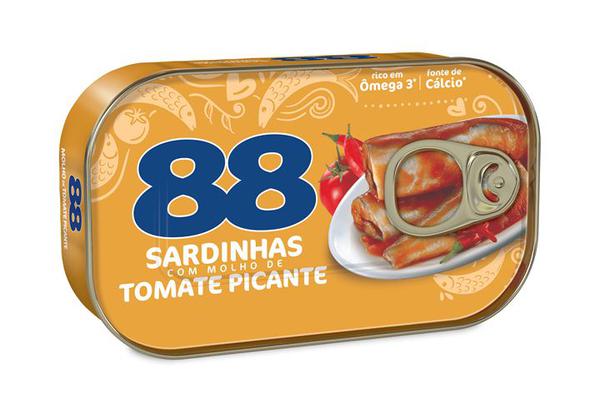 SARDINHA 88 C/MOLHO TOMATE PICANTE 125G