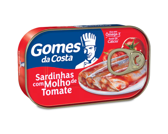 SARDINHA GOMES DA COSTA C/MOLHO TOMATE 125G