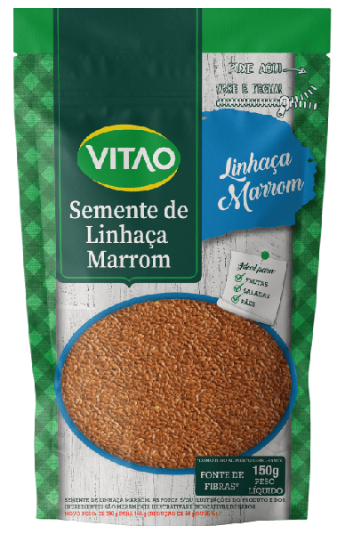 SEMENTE LINHACA VITAO MARROM 200G