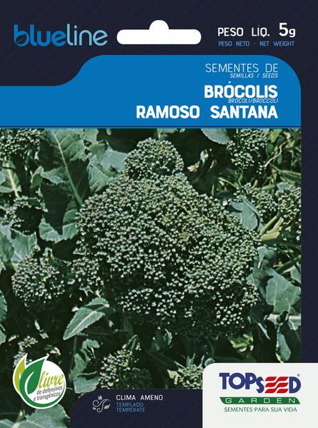 SEMENTE TOPSEED BROCOLIS RAMOSO SANTANA 5G