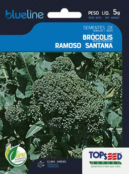 SEMENTE TOPSEED BROCOLIS RAMOSO SANTANA 5G