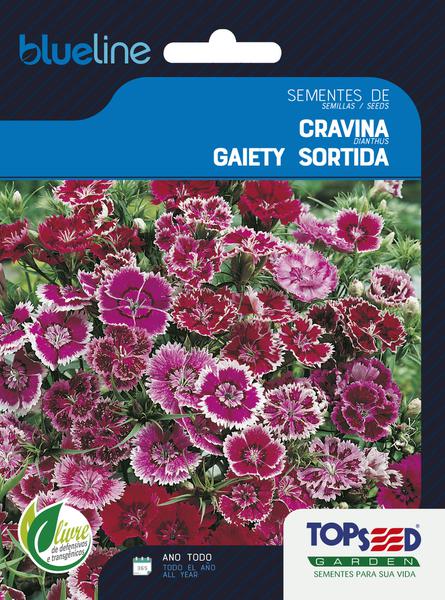 SEMENTE TOPSEED CRAVINA GAIETY SORTIDA 10G