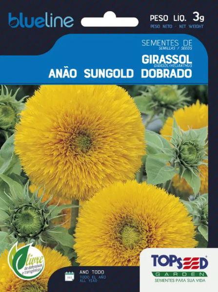 SEMENTE TOPSEED FLORES GIRASSOLANA SUNGOLD 3G