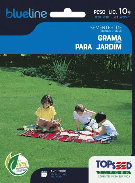SEMENTE TOPSEED GRAMA P/JARDIM 10G