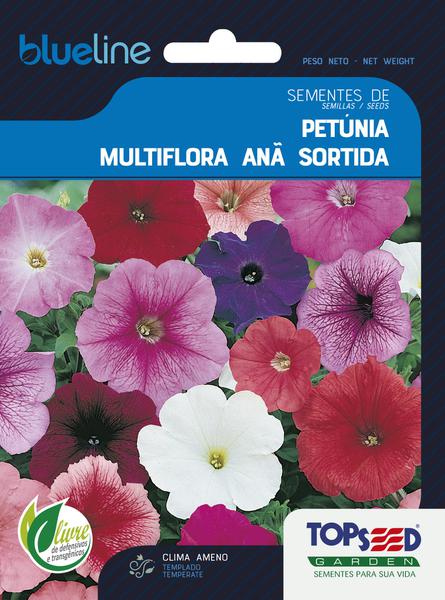 SEMENTE TOPSEED PETUNIA MULTIFLORA ANA SORTIDA 10G