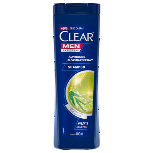 SHAMPOO CLEAR MEN CONTROLE E ALIVIO DA COCEIRA 400ML